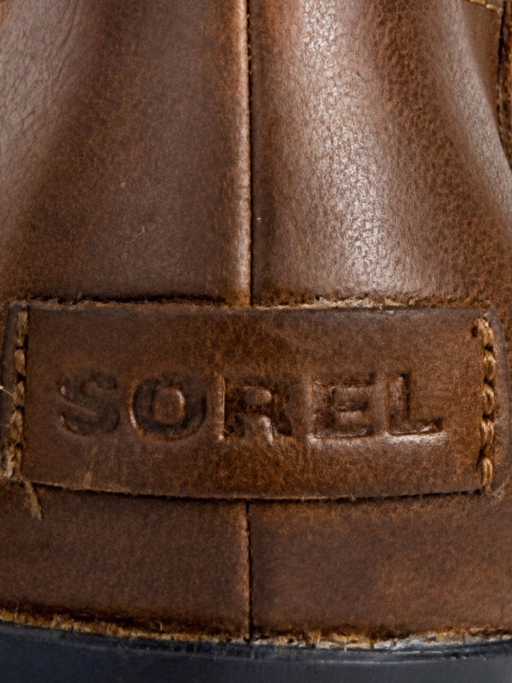 SOREL Cate Lace Womens 8 Redwood Brown Leather Waterproof City Chic Ankle Boots - Picture 10 of 14